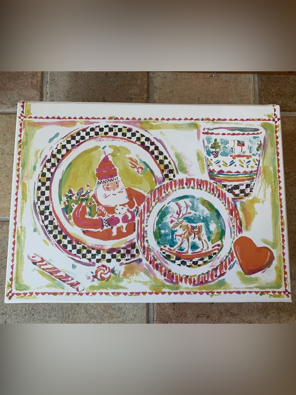 MacKenzie-Childs Cookies and Cheer Set Christmas NWT